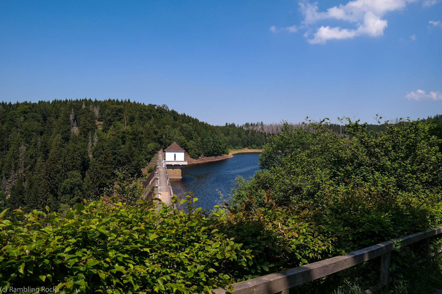 Blick auf Eckertalsperre