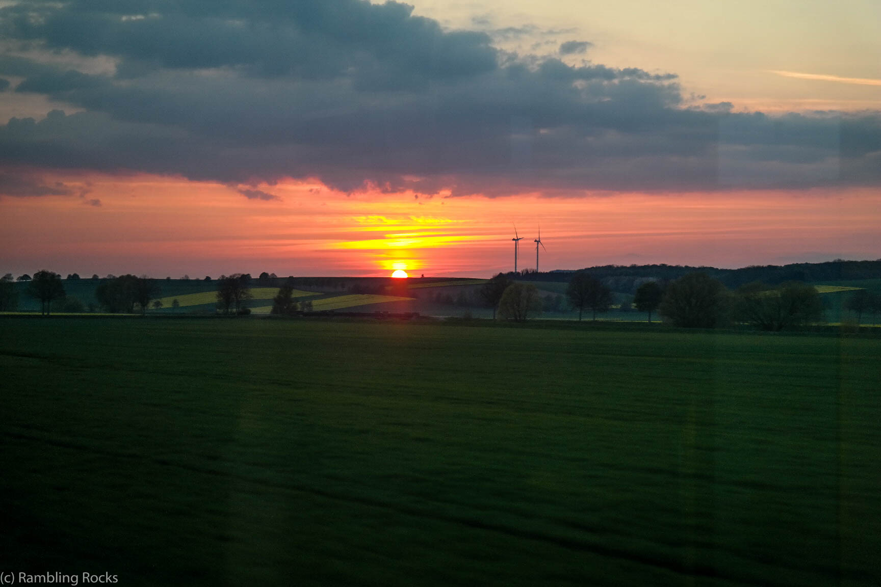 Sonneuntergang am Harz